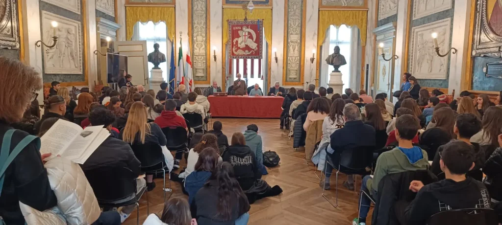 16 gennaio 2025 Gilberto Salmoni Palazzo Tursi Conferenza studenti 1