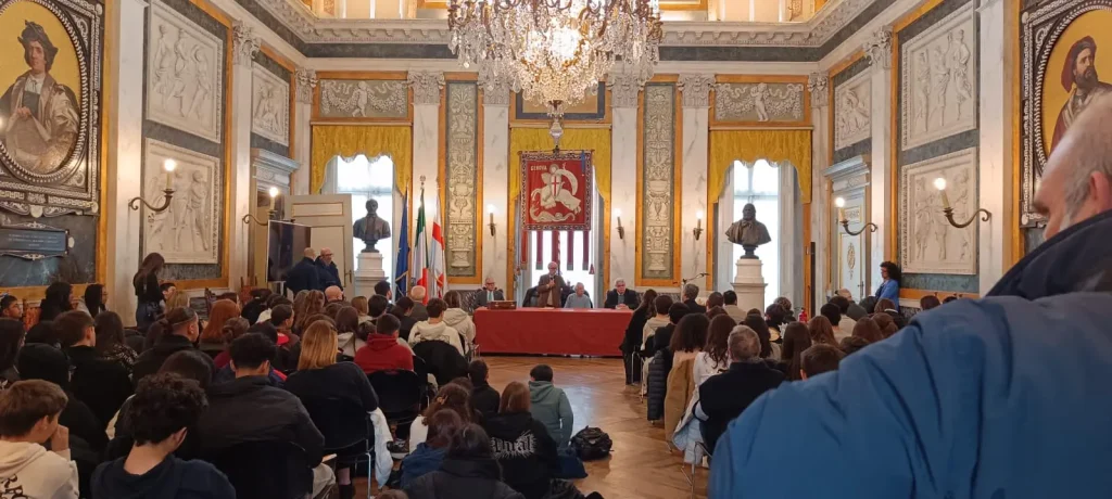 16 gennaio 2025 Gilberto Salmoni Palazzo Tursi Conferenza studenti 10