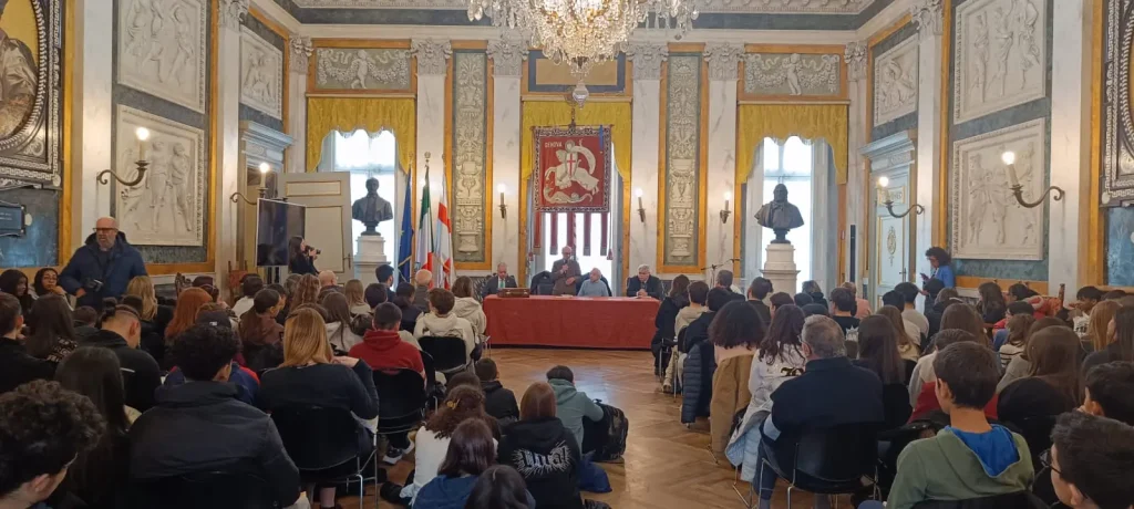 16 gennaio 2025 Gilberto Salmoni Palazzo Tursi Conferenza studenti 2