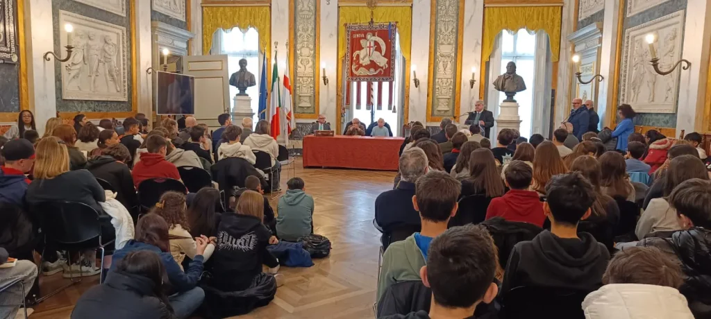 16 gennaio 2025 Gilberto Salmoni Palazzo Tursi Conferenza studenti 3