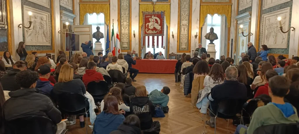 16 gennaio 2025 Gilberto Salmoni Palazzo Tursi Conferenza studenti 6