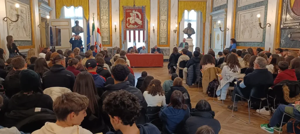 16 gennaio 2025 Gilberto Salmoni Palazzo Tursi Conferenza studenti 8