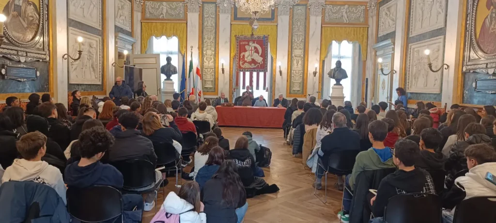 16 gennaio 2025 Gilberto Salmoni Palazzo Tursi Conferenza studenti 9