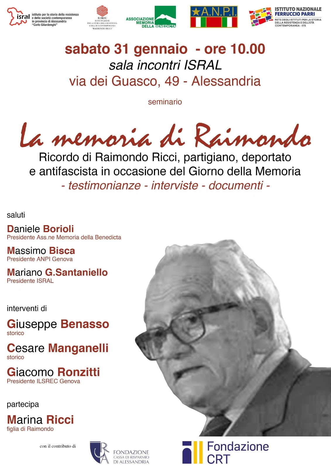 In memoria di Raimondo Giorno della memoria 2026