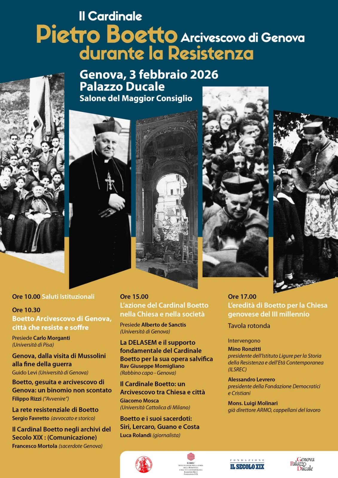Iniziativa Cardinale Pietro Boetto Arcivescovo Genova 3 Febbraio 2026