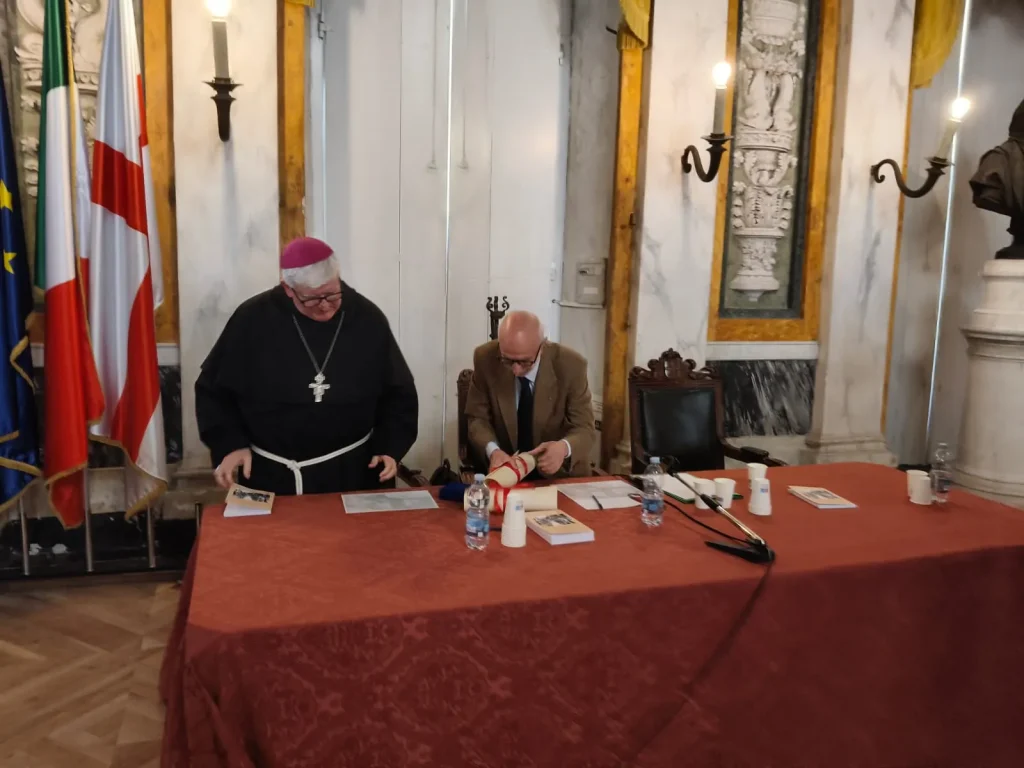 Salone di Rappresentanza Palazzo Tursi Presidente Ilsrec Ronzitti Arcivescovo di Genova Tasca 3